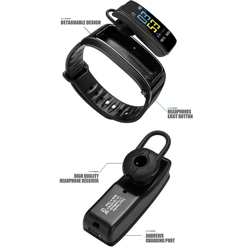 Y3 plus bezprzewodowe słuchawki Bluetooth inteligentny zegarek monitor zdrowia krokomierz bransoletka zdatność zestawy słuchawkowe Bluetooth inteligentna opaska na rękę
