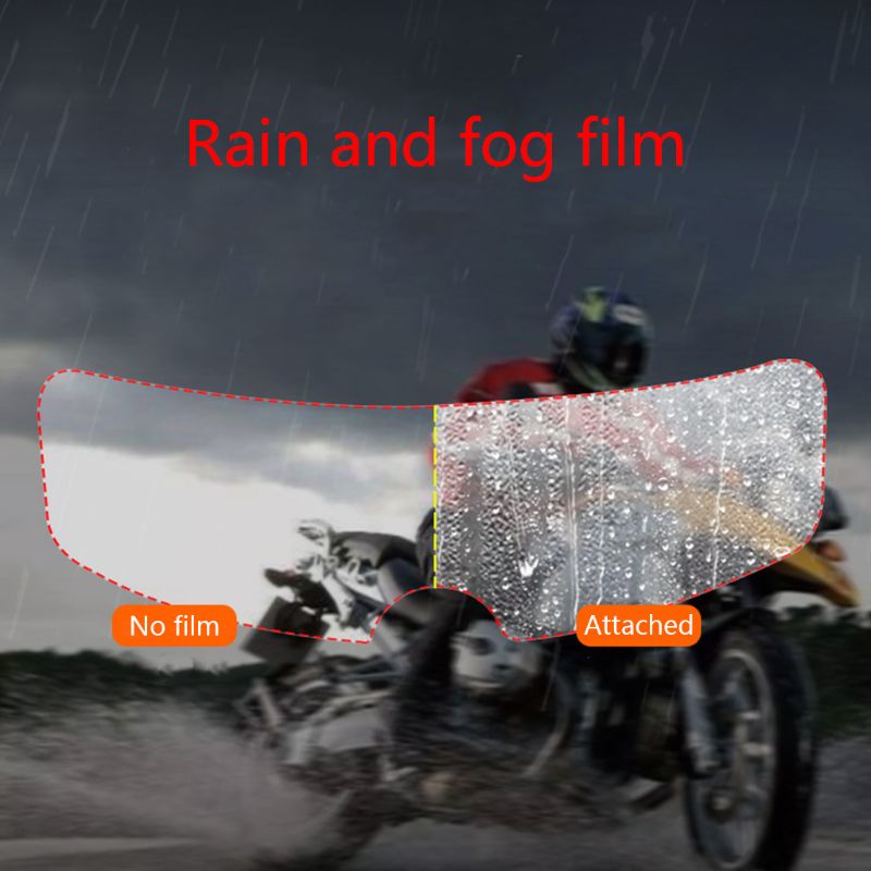 Universel hjelm regntæt tågesikker linse patch motorcykel type hjelm anti-regn anti-tåge film elbil halvhjelm