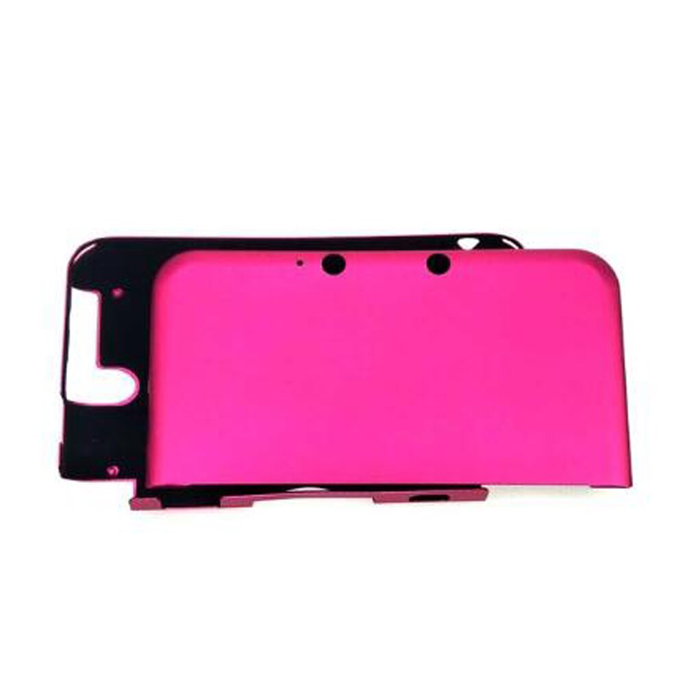 YuXi Anti-shock Hard Aluminum Metal Box Protective Skin Cover Case Shell for Nintendo 3DS XL LL: rose red