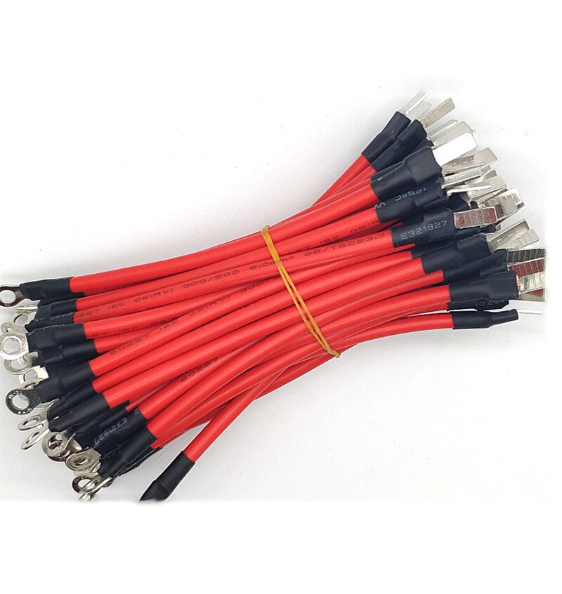 20 Cm 12AWG Rode DBN5.5-14 Blade Type 5.2 Ring Terminal Splice Crimp Connector Terminals Flat Blade Type Kabelboom