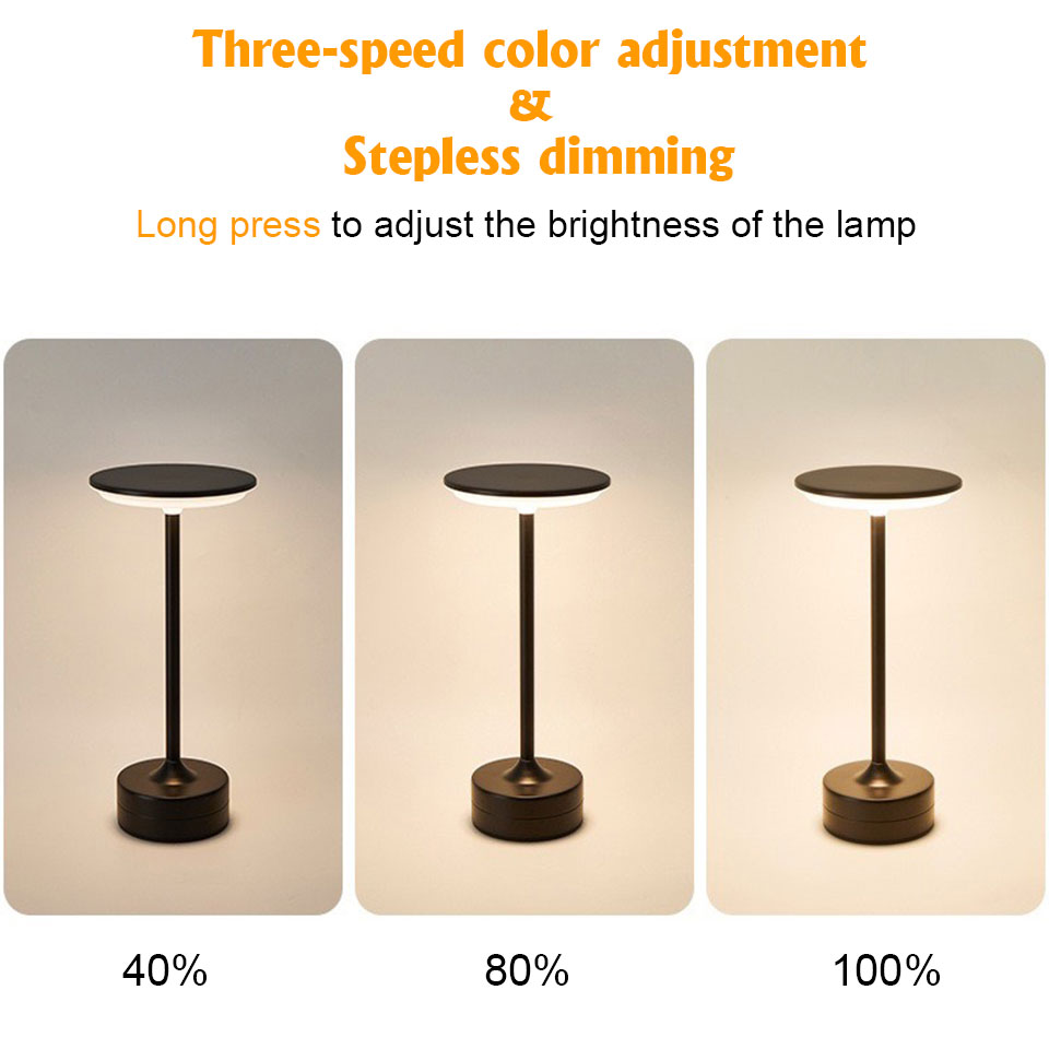 Drahtlose LED Tisch Lampe berühren Sensor Schreibtisch Nachtlicht USB Aufladbare Tragbare Schlafzimmer Nachtlicht Lesen Lampen Dekor Licht