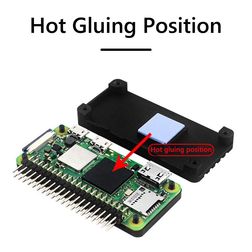 For Raspberry Pi Zero 2 W Aluminum Case CNC Armored Shell with Heatsink Header Passive Cooling Case for Pi Zero 2W Accessories