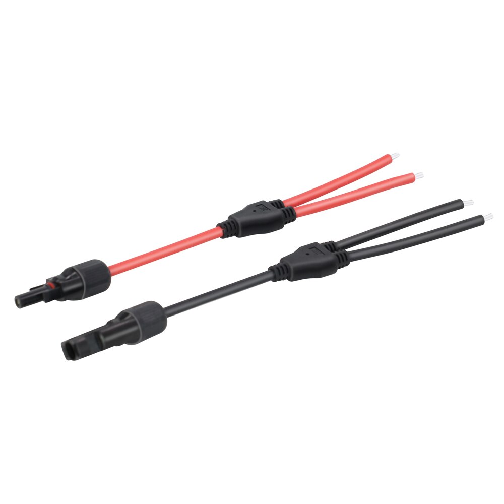 250mm tilkoblingskabel for solpanelterminaler med hann-hunn-y-gren mcx-kontakt kan brukes med powmr mppt solar-kontroller