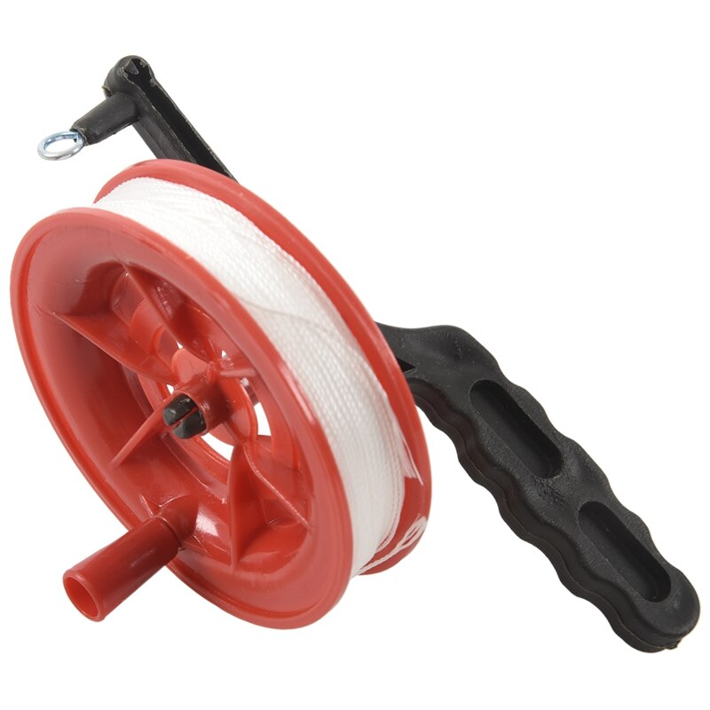 100M Twisted String Line Red Wheel Kite Reel Winder