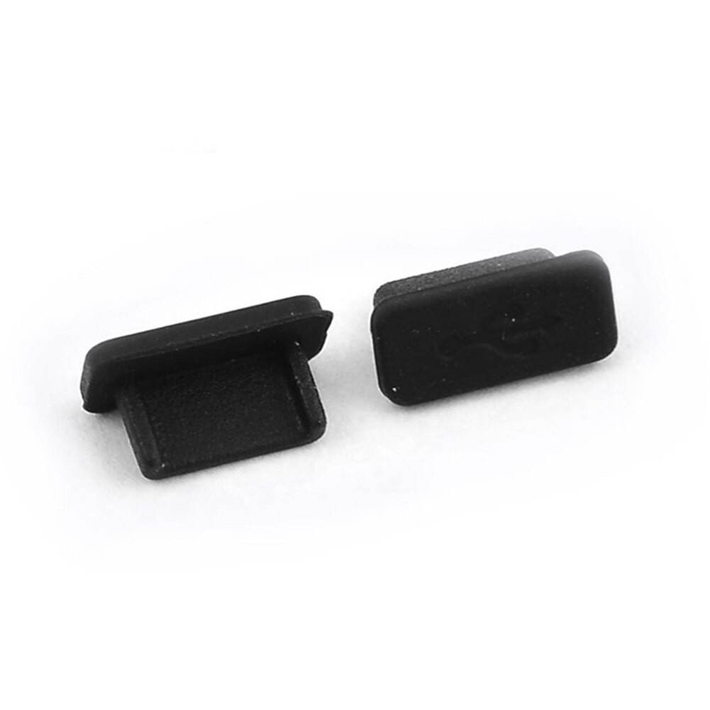 USB Typ-C 3,1 Anti Staub Stecker Hafen Schutzhülle für Samsung Typ C Handys: Schwarz