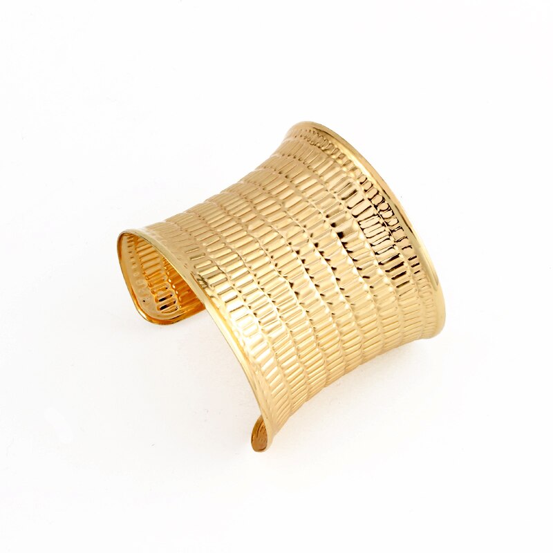 Dayoff europese gouden kleur open manchetten armbanden armbanden persoonlijkheid stippen eenvoudige manchet armbanden voor dames sieraden  b024