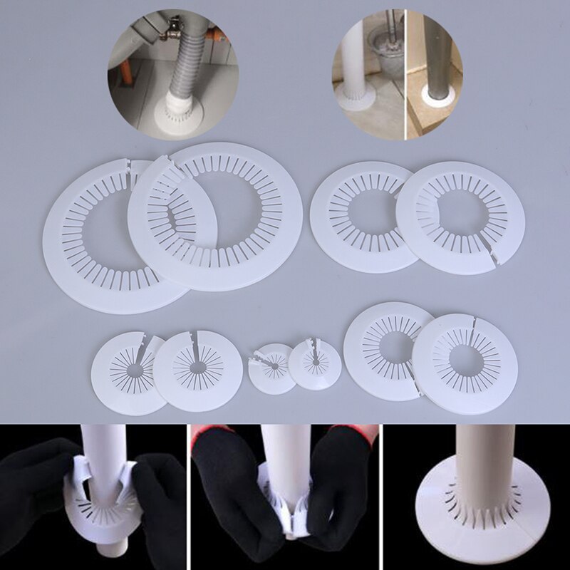 2 Pcs Wall Hole Duct Cover Shower Faucet Angle Valve Pipe Plug Decoration Cover Pipe Fittings Acc