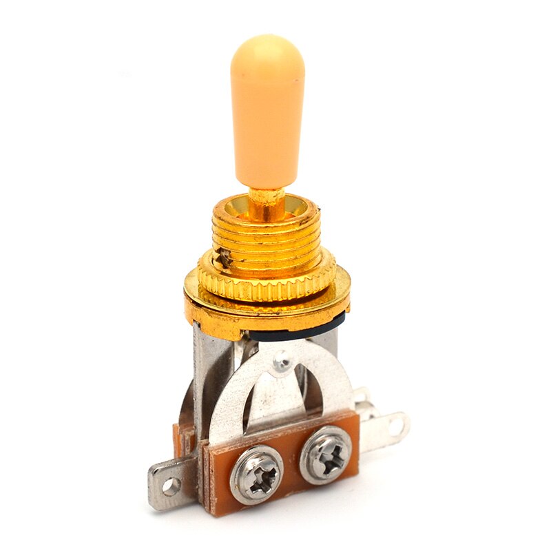 3 Way Electric Guitar Pickup Toggle Switch Selector Toggle Switch With Brass material Tip Knob Black/chorme/gold