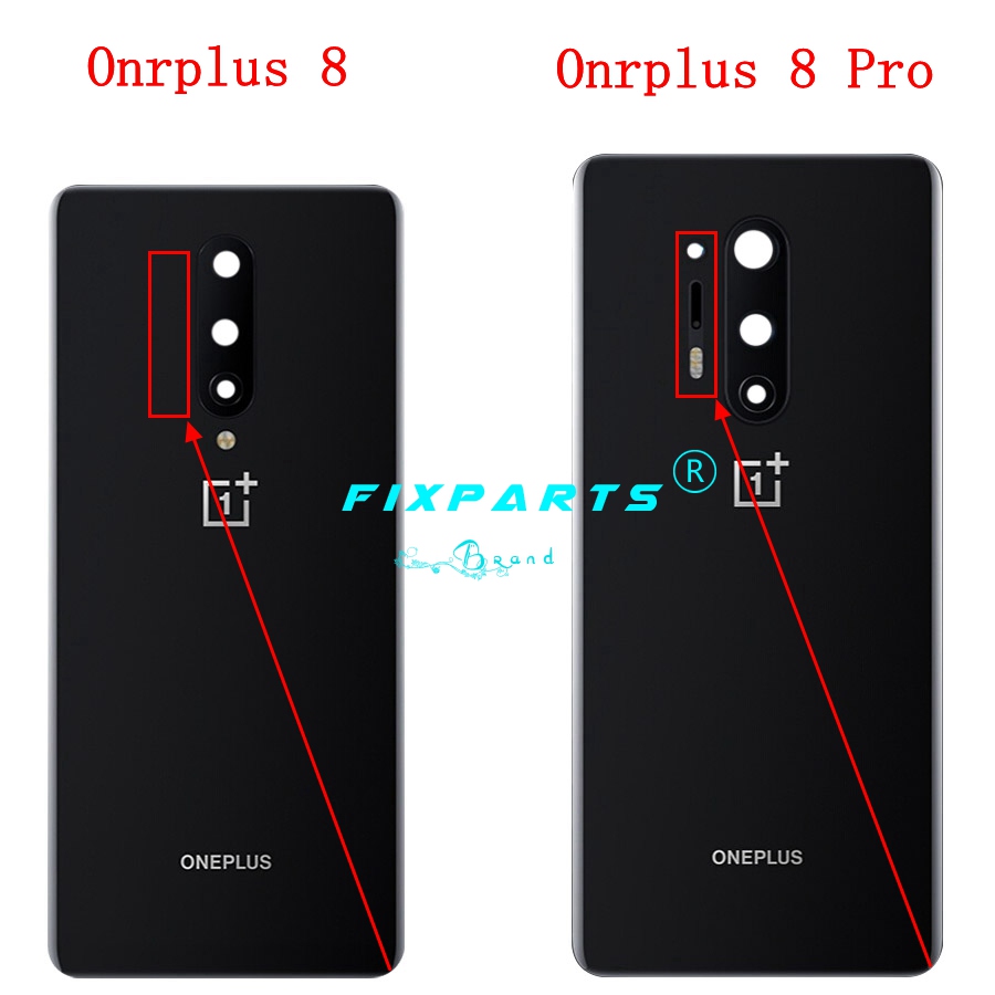 Copribatteria originale Oneplus 8 vetro posteriore One Plus 8 custodia porta posteriore sostituzione coperchio batteria Oneplus 8 Pro con adesivo