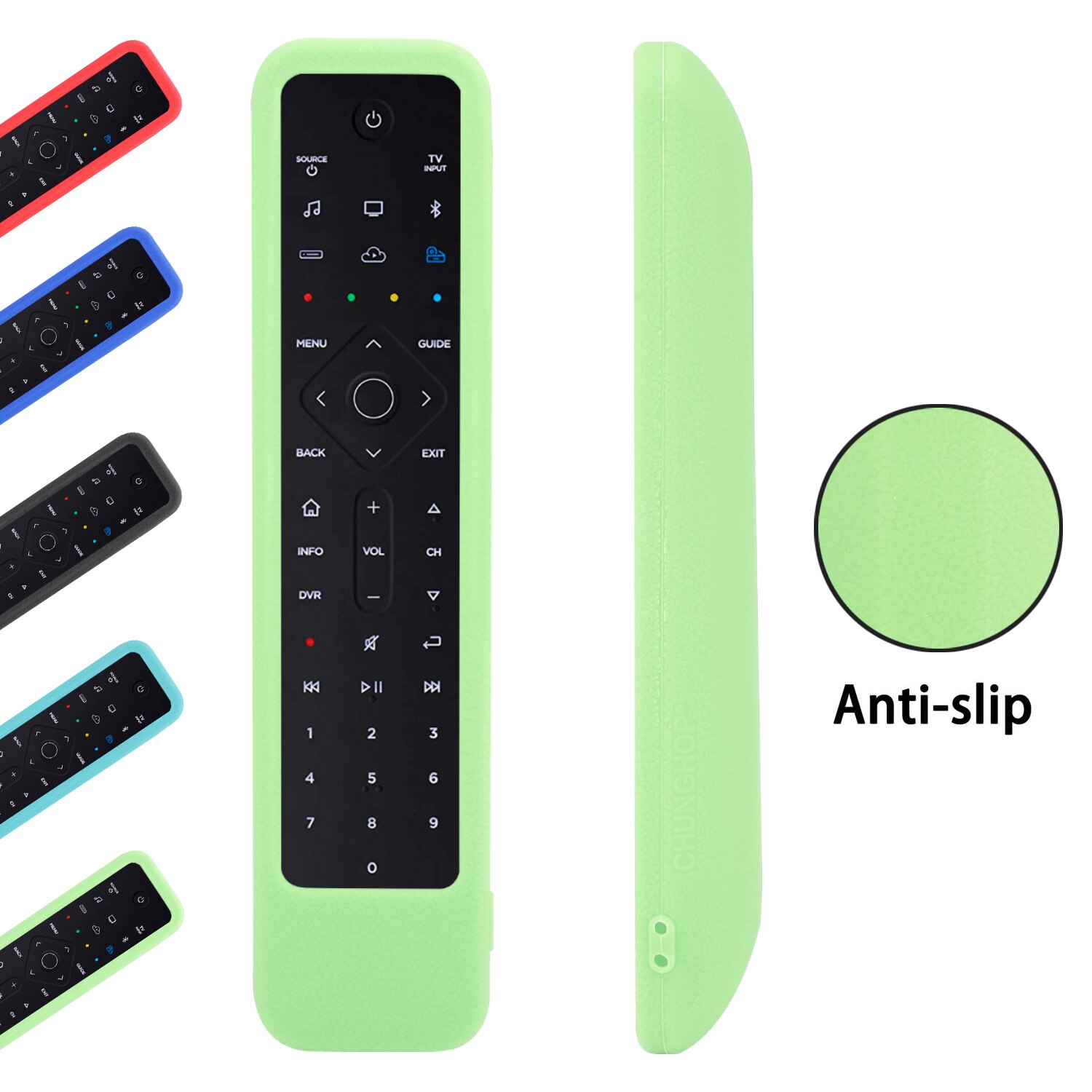 Custodia protettiva in silicone per telecomando Bose Soundbar 500 per Bose Soundbar700 coperchio remota resistente antiscivolo: verde