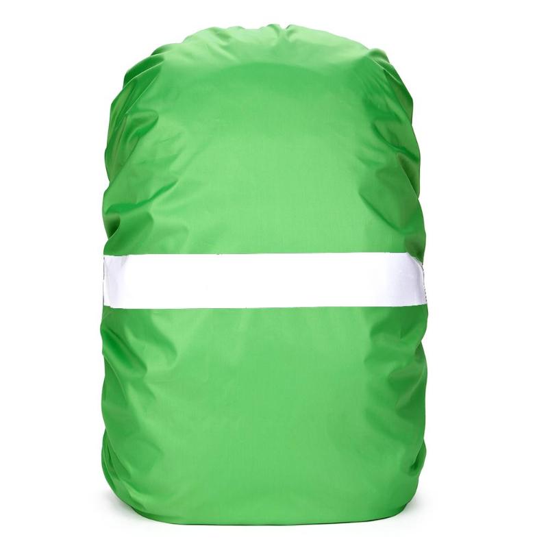 Impermeable ajustable mochila resistente al polvo bolsa de cubierta de lluvia de polvo: green