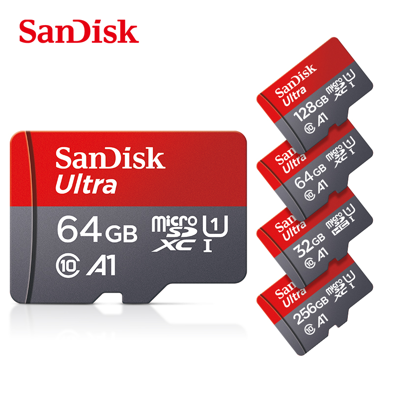 Sandisk Ultra Micro tf SD card 128GB 32GB 64GB 256GB Mini SD Card SD/TF Flash Card Memory Card 32 64 128 gb miniSD for Phone