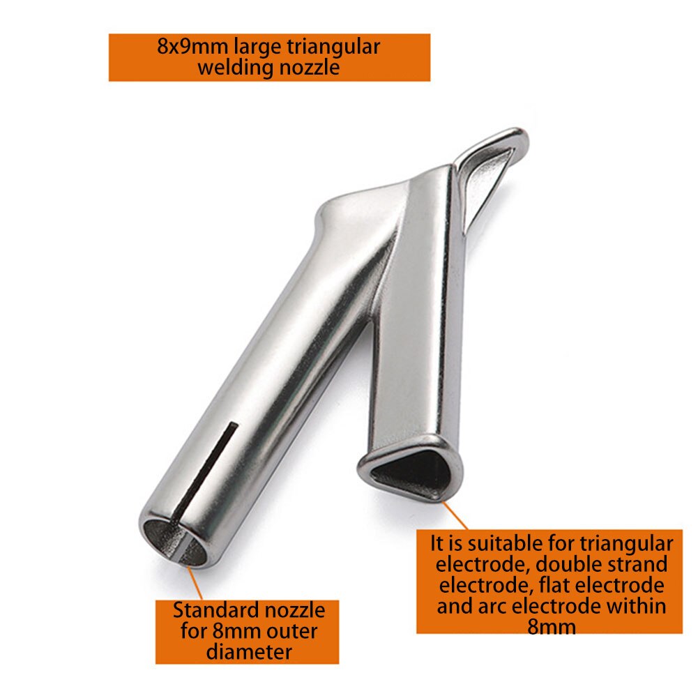 Buses de soudage pour PVC, pointes de soudage à vitesse, buse triangulaire pour PVC plastique souffleur d&#39;air , buse de soudage, 1 pièce