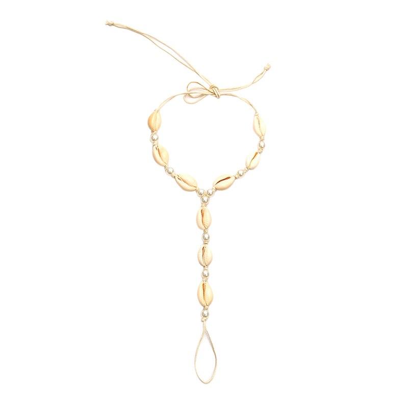 Pearl Shell Barefoot Sandal Anklet Foot Chain Toe Beach