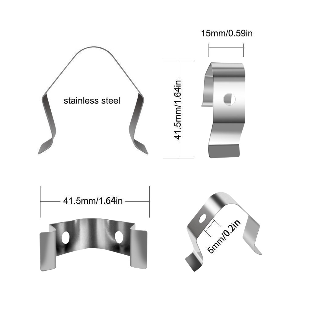 Universal Meat Grill Thermometer Probe Clip Holder BBQ Food Grade 304 Stainless Steel BBQ Stand Barbecue Tools