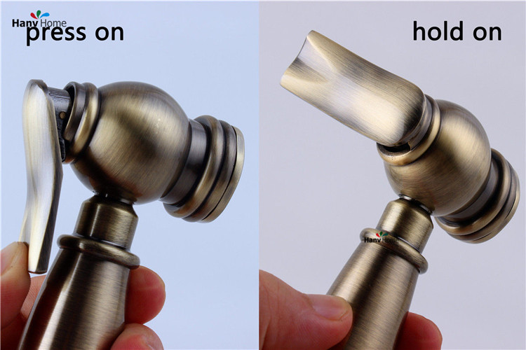 Antieke Badkamer Bidet Kraan Wc Bidet Douche Set Draagbare Bidet Spray & Messing Douche Houder En 1.5 M Slang Handheld bidet