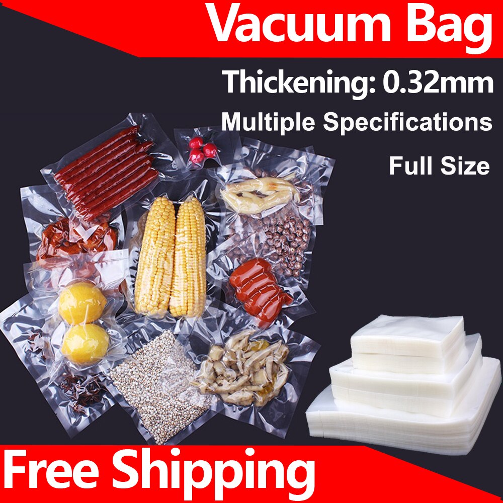 Vacuüm Zakken Nylon Pa Vacuum Seal Bag Extra Dikke 0.32Mm Commerciële Voedsel Opslag Vacuüm Sealer Zakken Voedsel Verpakking Zak grote Maat