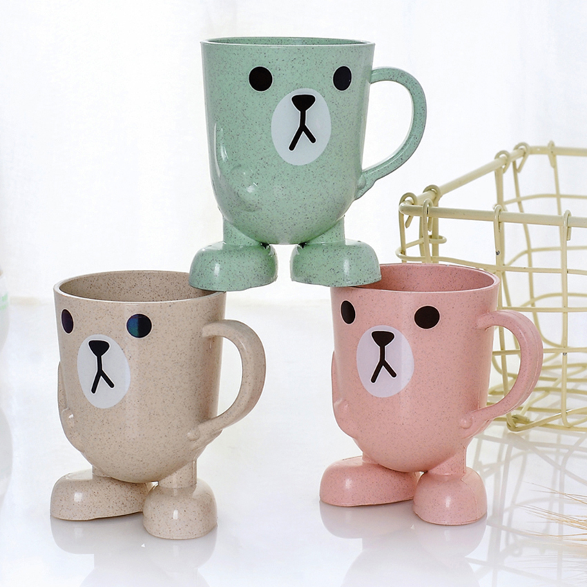 Tasse à café lait dessin animé | Joli, tasse à café à lait, tasse de lavage pour enfants, porte-brosse à dents, tasse de rinçage pour la salle de bain, tasses de formation pour bébé 1 pièce