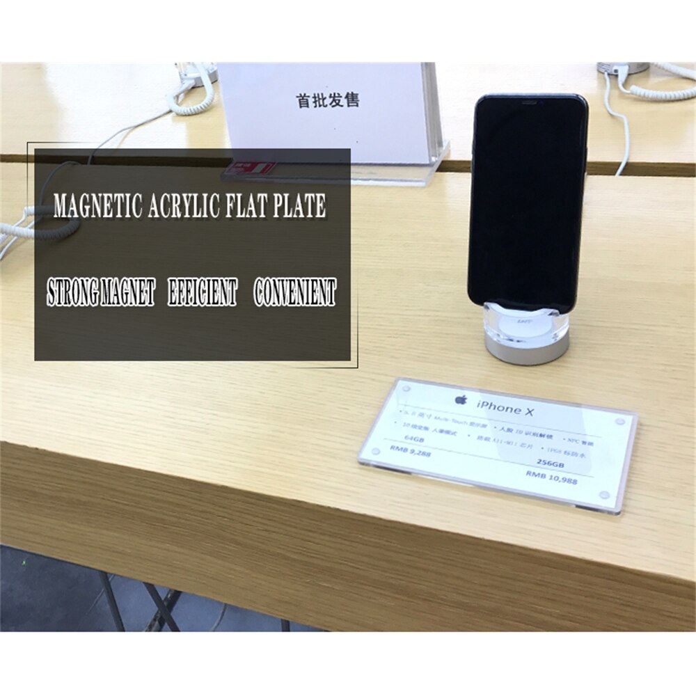 Acrylic Transparent Strong Magnetic Flat Sticker Price Display Stand Shopping Mall Supermarket Hotel Counter Advanced Label Card