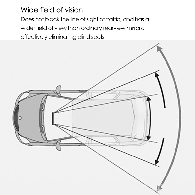 Car Rearview Mirror Powerful Suction Cup Car Interior Mirror Vision Plane Auxiliary Mirror Modified Mirror