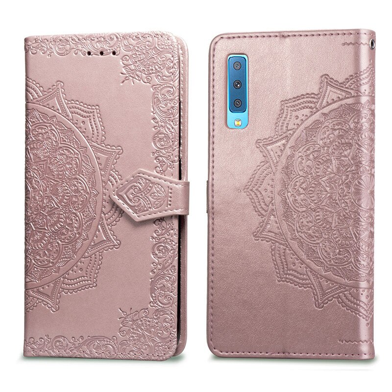 Étui en cuir de luxe pour Samsung Galaxy A7 portefeuille porte-carte étui de téléphone pour Samsung Galaxy A 7 A750 A750F 6.0 'couverture