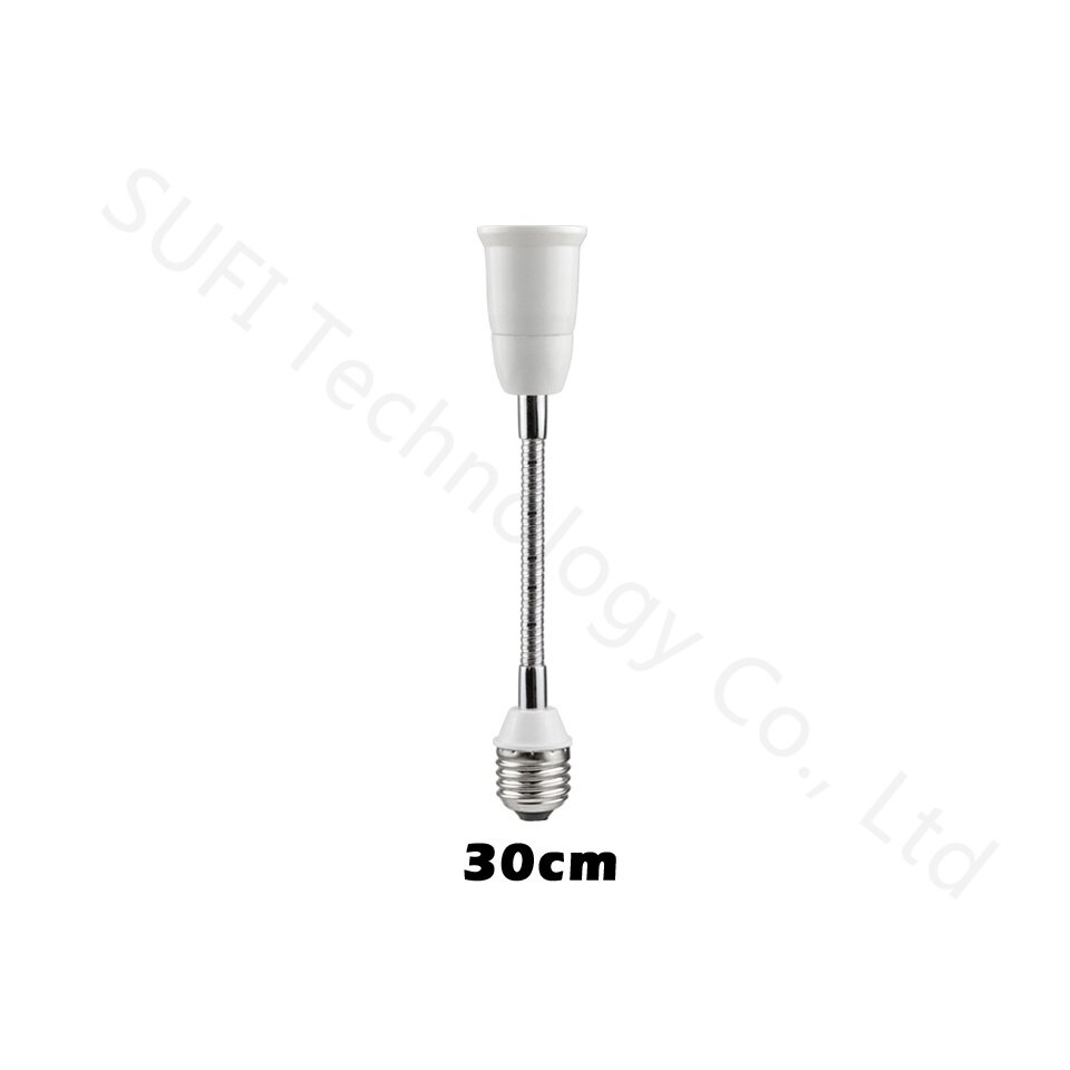 Lot de  e27 to e27 2 de douilles pour ampoules led, 20cm 30cm 40cm 50cm 60cm, convertisseurs: 30cm