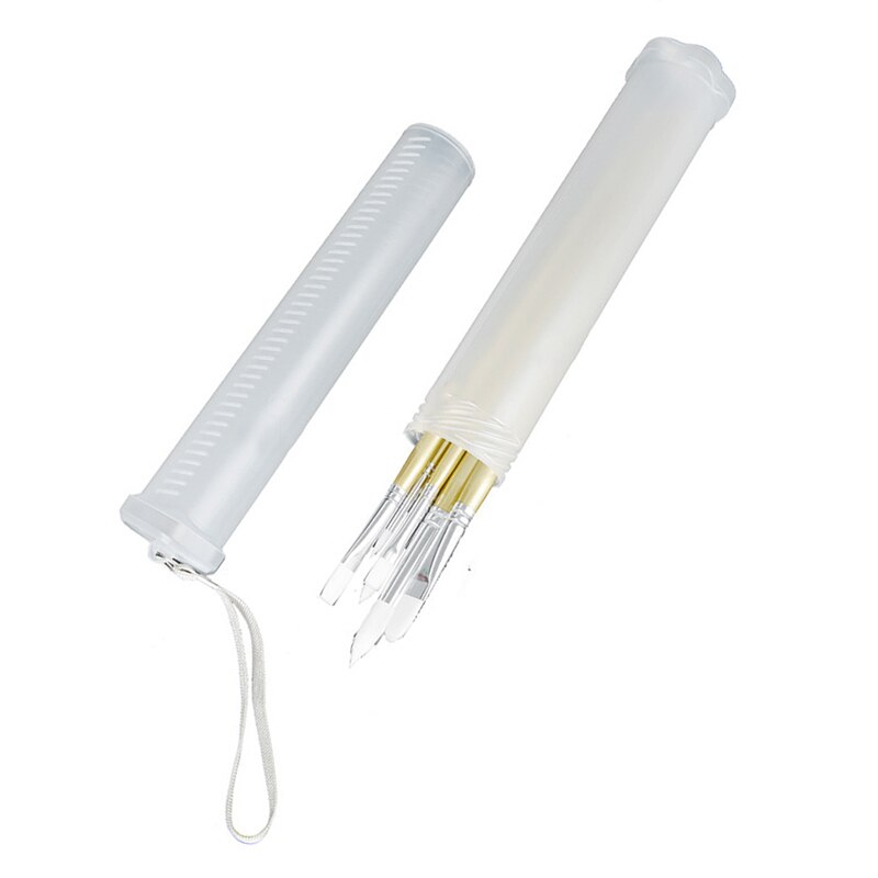 Portátil para caneta com forma de cilindro, suporte para lápis transparente, escalável, p/m/g, 1 peça