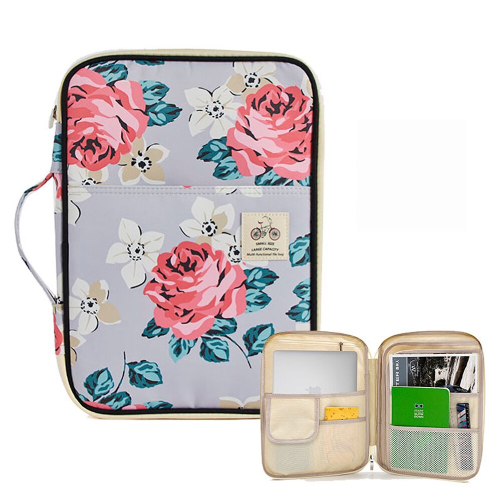 A4 Document Bag Portable File Folder Cute Cabinet Organizer Box for Ipad Storage Case Product Padfolio Multifunctional Fichario: Style 03