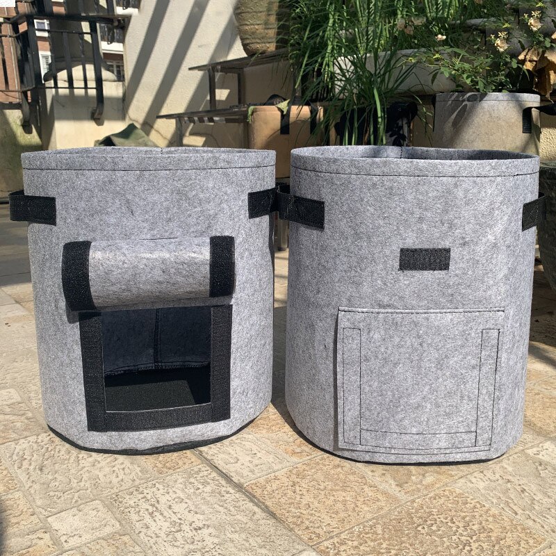 Vegetable Seeds Planting Bag Potato Growing Bag 4/7/10 Gallon Non-woven Fabrics Planter Pouch Planting Grow Bag Gardening tool