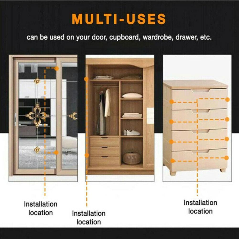 Punch-free Magnetic Self-stick Latch Strong Steel Catch Ultra Thin For Door Cabinet Cupboard Closer Stops Furniture Hardwar H2F6