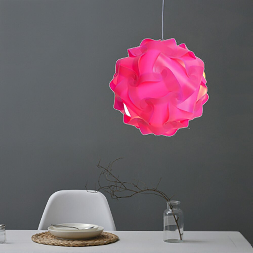 DIY Puzzle Light Lamp Shade 30 Pcs Elements Ceiling Lampshade Chandelier Pendant Lampshade Lamp Cover