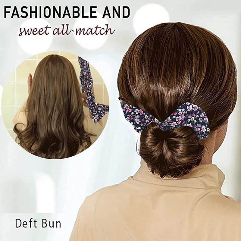 Zręczne kok moda opaska robić jogi kobiety lato wiązane drutu opaski robić włosów druku spinka robić włosów plecionka ekspres robić łatwy w użyciu DIY robić włosów spinka robić włosów