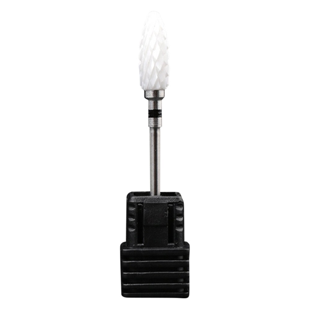 Elektrische Nail Sander Pedicure Manicure Kit Frees Nail Art Boor Keramische Polijsten Hoofd Voor Manicure Pedicure: Black