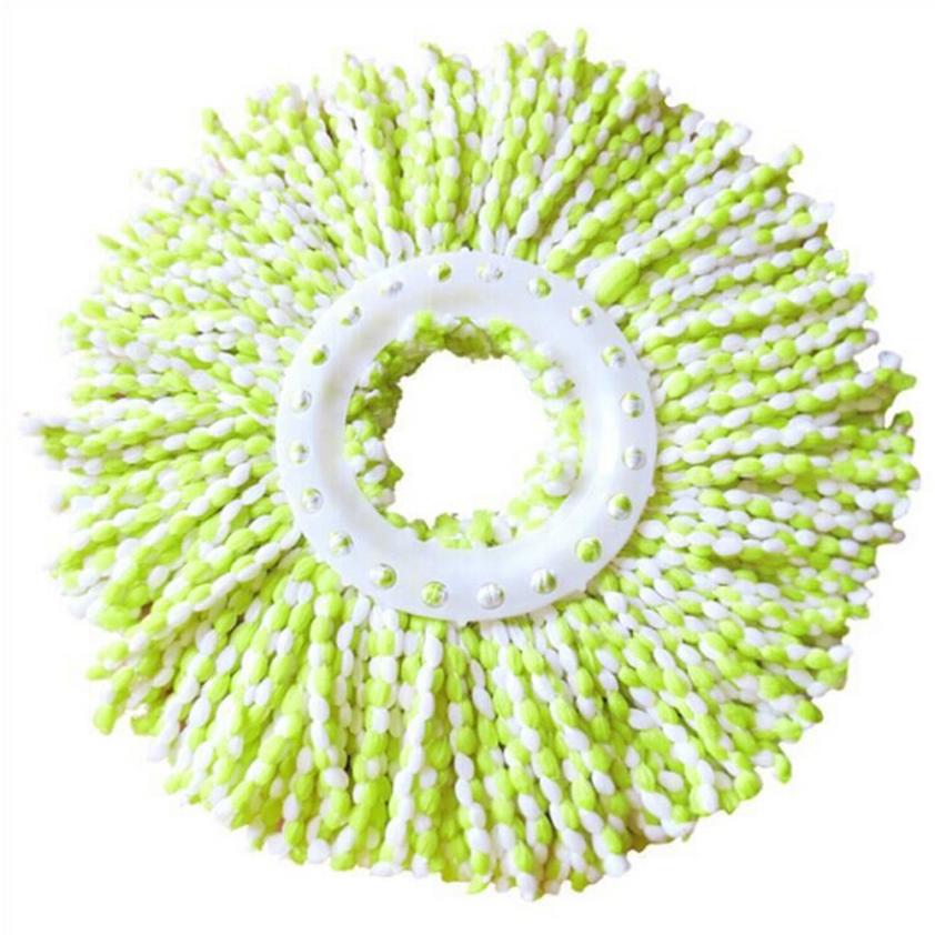 Obrotowy Mop wymiana tkaniny Spin do mycia podłogi wycisnąć mopy leniwy naczynia szmata narzędzia do czyszczenia ściereczki z mikrofibry 1pc: Green