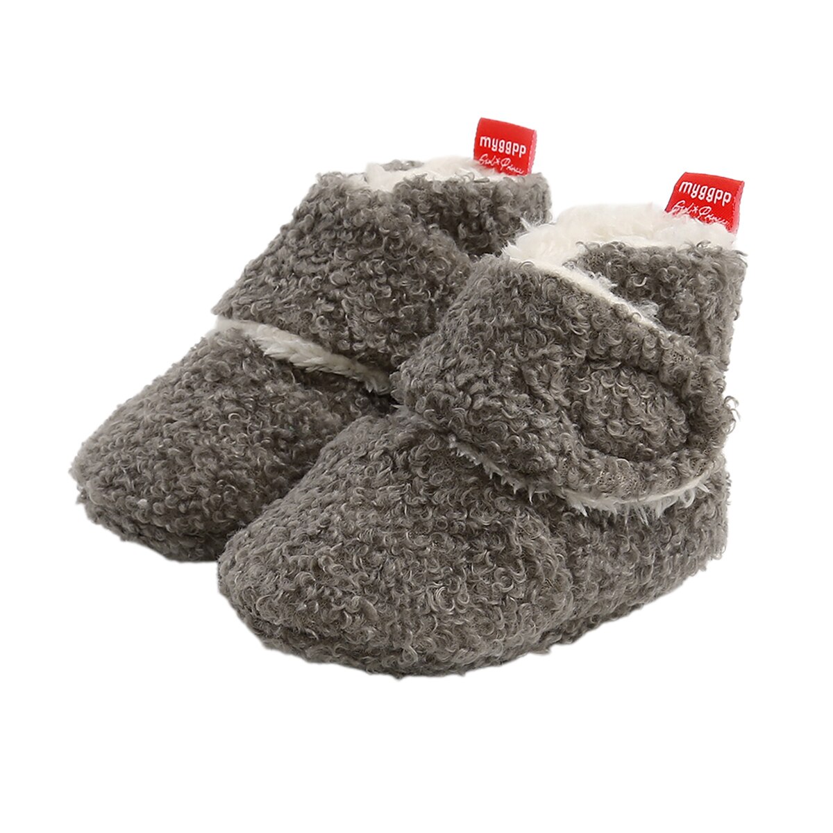 0-18m baby mysiga fleece tossor unisex spädbarn tofflor spjälsäng skor halkfri botten pojkar flickor