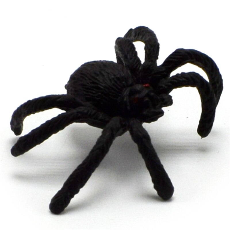 5 stuks zwarte spin spookhuis spinnenweb bar feestdecoratie simulatie magie lastig speelgoed horror halloween decoratie 4.5cm