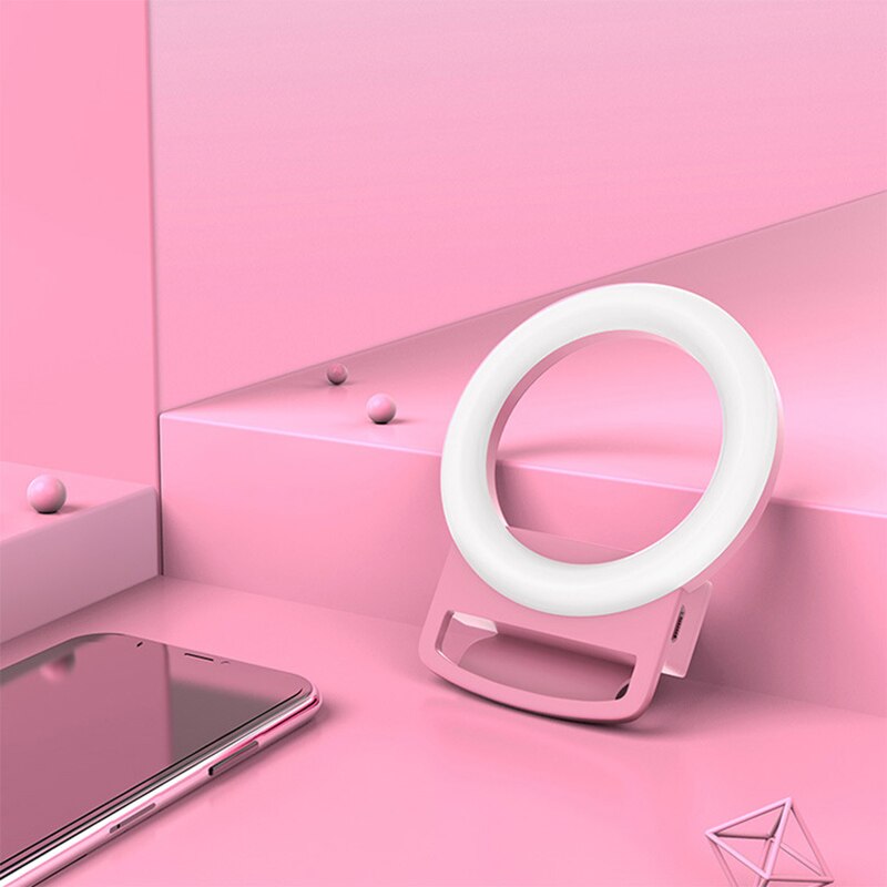 Universale Selfie portato Anello di Luce del veloce Portatile Del Telefono mobile Selfie Lampada Anello Luminoso Lente clip di Bellezza Luce di Riempimento Lampade