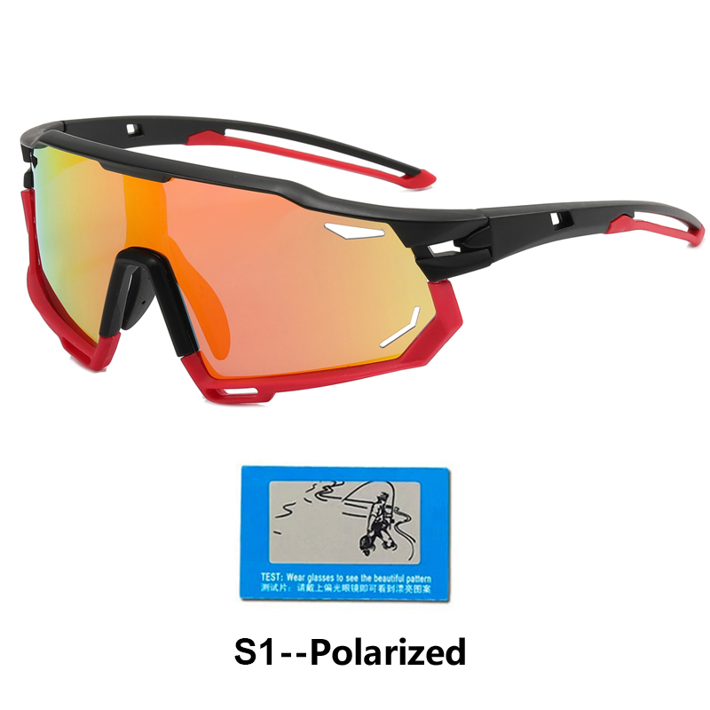 Polarisierte Sportbrille Herren und Damen Fahrrad Photochrome Brillen Berg MTB Radfahren UV400 Sonnenbrille Fahrrad Straßenbrille: Weiß