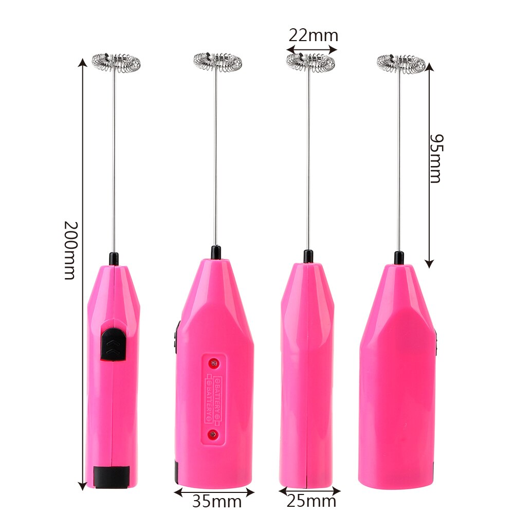 Milk Coffee Frother Foamer Mini Egg Beater Gadgets Milk Drink Coffee Whisk Mixer Electric Handheld Stirrer Kitchen Accessories