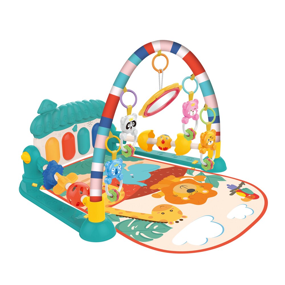 3Wbox Gym Baby Muzikale Speelmat Play Mat Kids Rug Educatief Puzzel Tapis Tapijt Piano Dier Kruipen Activiteit Voor Baby 'S