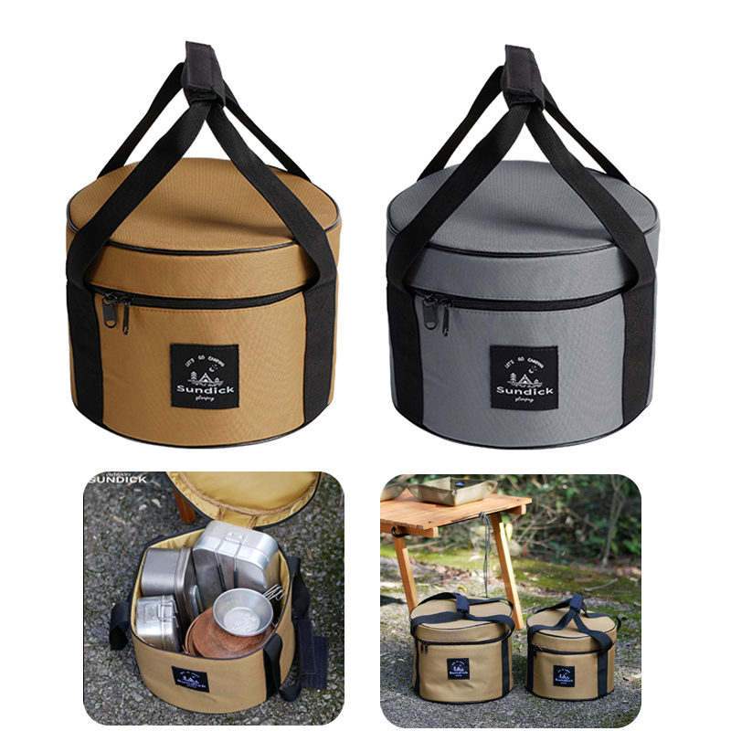 9/14L Storage Organizer Camping Stoves Storage Bag Waterproof Portable Cookware Dinnerware Organizer Camping Outdoor Supplies