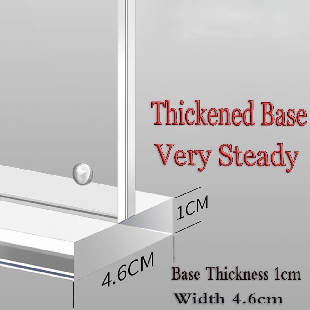 Double Sided Clear Acrylic Menu Paper Holder Stand Plastic Table Sign Card Holder Desktop Message Poster Display Stand Vertical