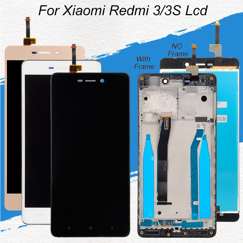 Dinamico 5.0Inch 3S Display Voor Xiaomi Redmi 3 Lcd Touch Panel Glazen Scherm Digitizer Vergadering Vervanging