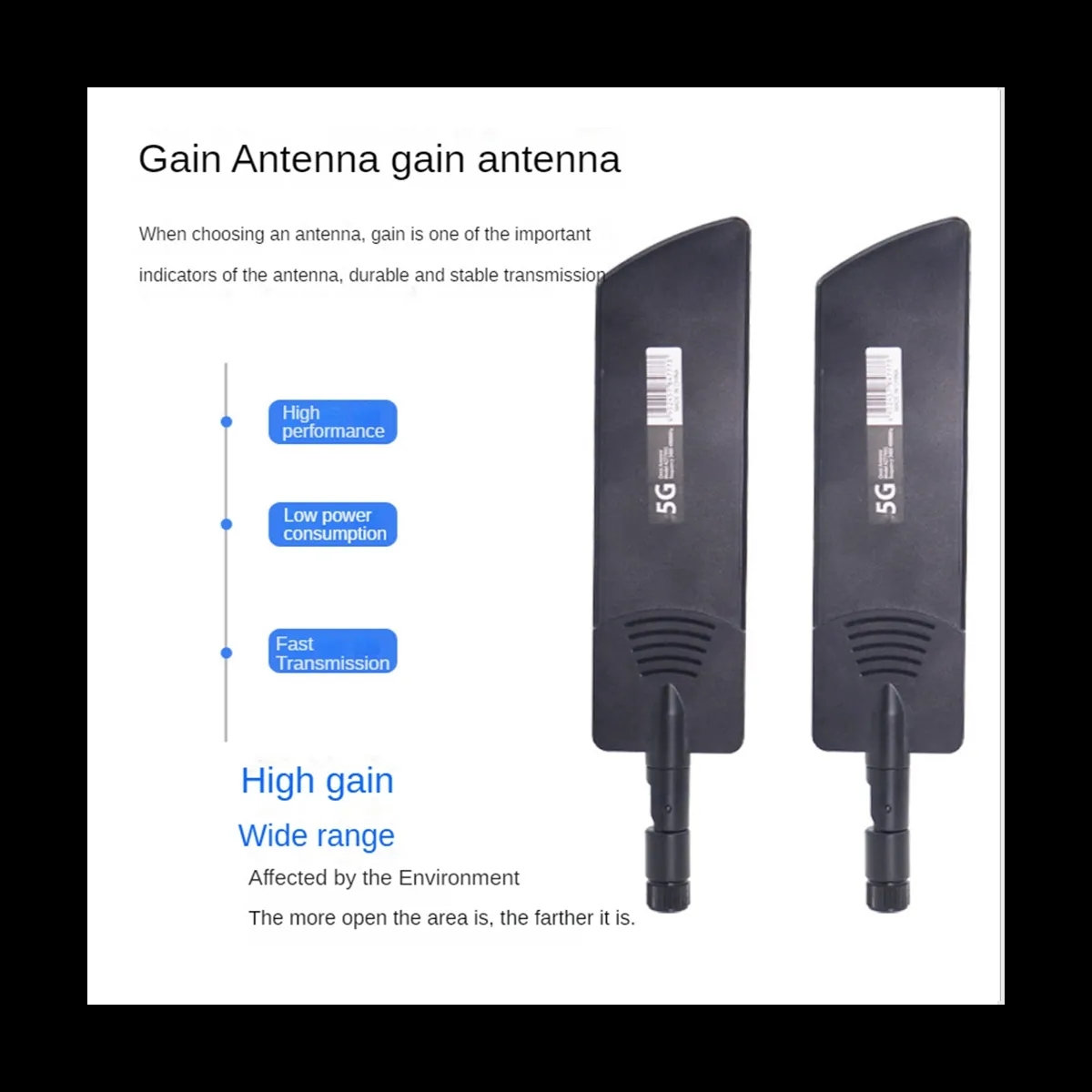 100% oryginalna antena zewnętrzna 5G 4G LTE SMA robić routera modemu 40dBi składany wzmacniacz sygnału szeroki zakres 600 ~ 6000Mhz