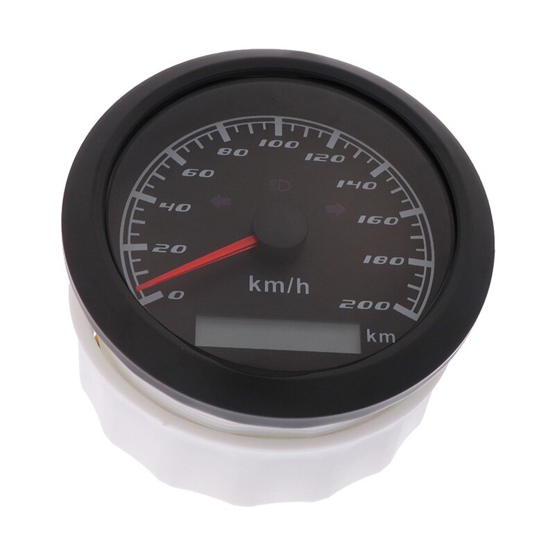 Digital Speedometer 120 KM/H 200 KM/H With Left Right High Beam Indicator Lights For Car Boat Speed Meter Gauge 12V/24V