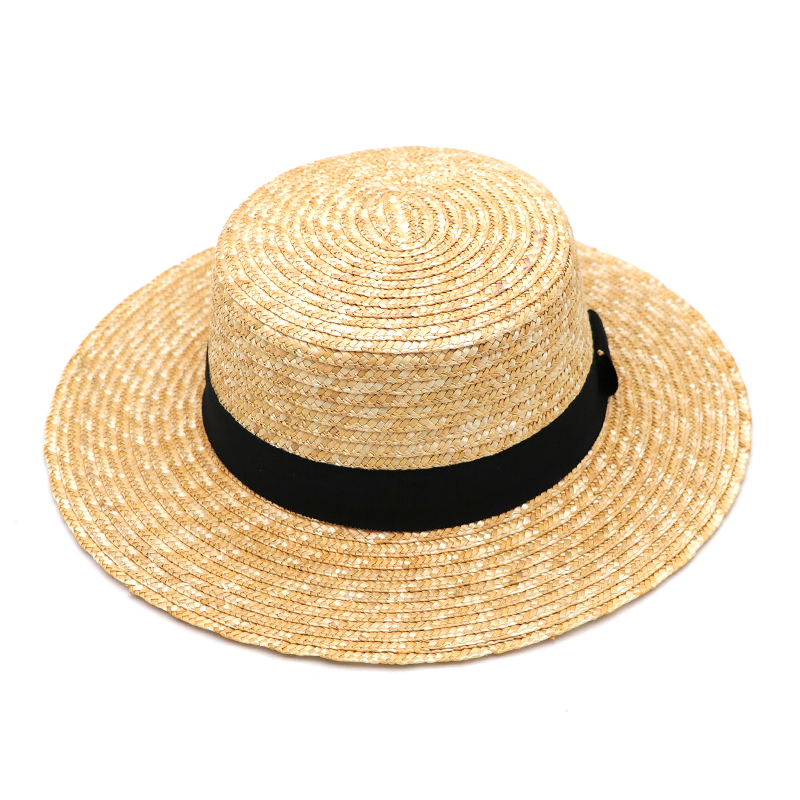 Sombrero de paja panamá para mujer DANA XU, sombrero de sol de playa con visera ancha, sombrero de paja enrolladas UPF 30 +