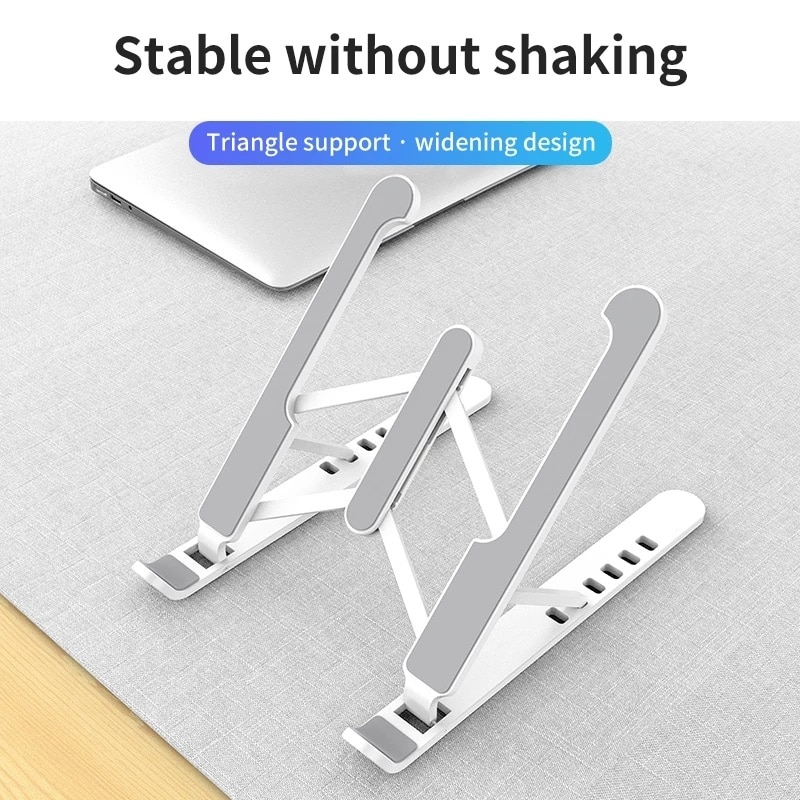 Verstelbare Opvouwbare Laptop Stand Desktop Notebook Houder Draagbare Laptop Lade Bureau Riser Voor Macbook Pro Air Ipad Pro Dell Hp