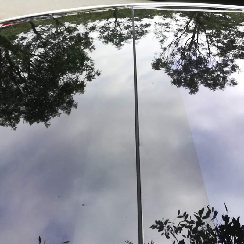 Til tesla model 3 forrude & tag vindsætningsstøjsænkende dæmpningsreduktion soltag gummitætning stille silikonsætningssæt -2nd