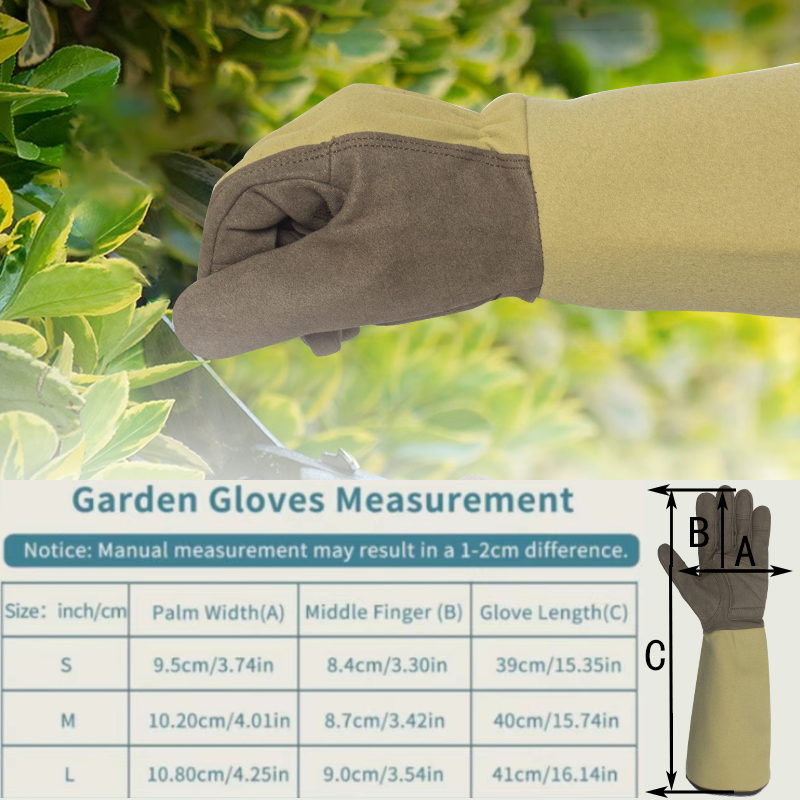Lange Garten handschuhe Dornen sichere Handschuhe Rosen schnitt Garten handschuhe atmungsaktive Gartenarbeit shand schuhe zum Graben, Pflanzen, Beschneiden