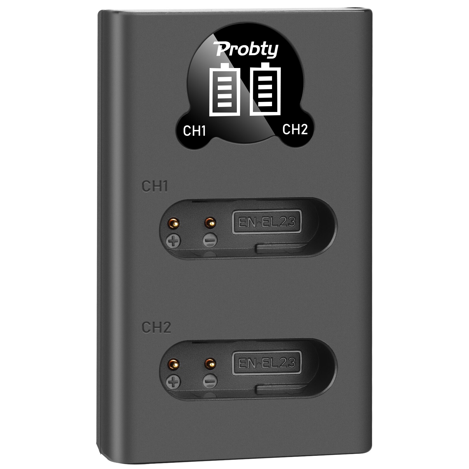 Batterie EN-EL23 ou double chargeur pour Nikon Coolpix B700 P600 P610s P900s S810c: 1 PcsCharger